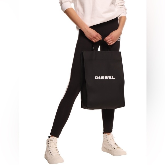 Diesel Sakettino Bag unisex travel with long strap coated crossbody tote - Picture 10 of 10